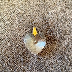 Faceted Crystal Heart Pendant